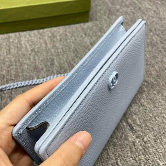 100% Authentic GUCCI Soho Wallet on Chain Leather Shoulder Bag - Picture 5 of 13